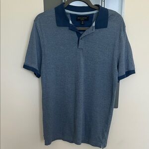 Banana Republic Heather Blue Polo Shirt